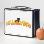 ハロウィーンのカボチャの魔女 メタルランチボックス (インサイチュ)