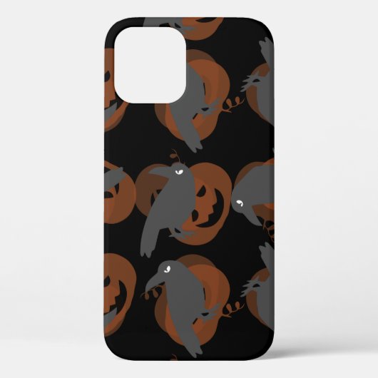ハロウィーンのカボチャの鳥 Case-Mate iPhoneケース (裏面)