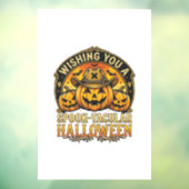ハロウィーンのカボチャカウボーイを祈る ウィンドウサイン (シート3)