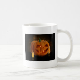 ハロウィーンのカボチャランタンとキャンドル コーヒーマグカップ