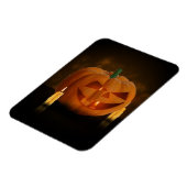 ハロウィーンのカボチャランタンとキャンドル マグネット (左側)