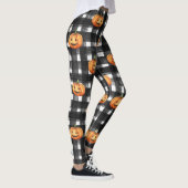ハロウィーンのカボチャ市松模様に:チャーム。 レギンス (右)