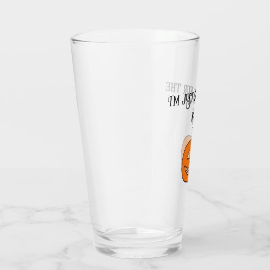 ハロウィーンのカボチャ私はボスガラスのためにここにいる タンブラーグラス (右)