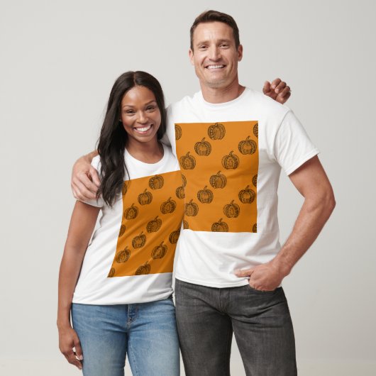 ハロウィーンのカボチャ秋の感謝祭 Tシャツ (ユニセックス)