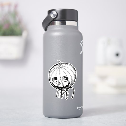 ハロウィーンのカボチャ頭 シール (HydroFlask)