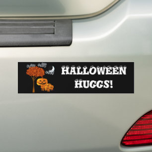 ハロウィーンのカボチャ頭 バンパーステッカー