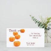 ハロウィーンのカボチャ飴 サンキューカード (スタンド正面)