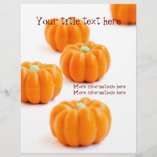 ハロウィーンのカボチャ飴 チラシ (正面)