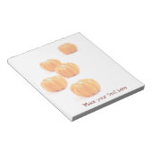 ハロウィーンのカボチャ飴 ノートパッド (アングル)