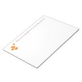 ハロウィーンのカボチャ飴 ノートパッド (アングル)