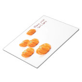 ハロウィーンのカボチャ飴 ノートパッド (アングル)