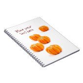 ハロウィーンのカボチャ飴 ノートブック (右側)