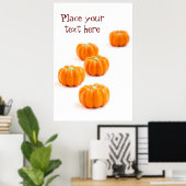 ハロウィーンのカボチャ飴 ポスター (ホームオフィス)