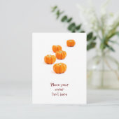 ハロウィーンのカボチャ飴 ポストカード (スタンド正面)