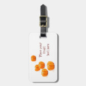 ハロウィーンのカボチャ飴 ラゲッジタグ (正面縦)