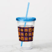 ハロウィーンのカボチャ アクリルタンブラー (裏面)