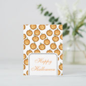 ハロウィーンのカボチャ カード (スタンド正面)