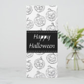 ハロウィーンのカボチャ カード (スタンド正面)