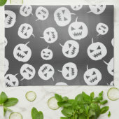ハロウィーンのカボチャ キッチンタオル (折り畳み)