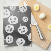 ハロウィーンのカボチャ キッチンタオル (四つ折り)