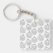 ハロウィーンのカボチャ キーホルダー (正面)