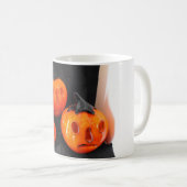 ハロウィーンのカボチャ コーヒーマグカップ (正面右)