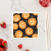ハロウィーンのカボチャ スタンダードカクテルナプキン (インサイチュ)