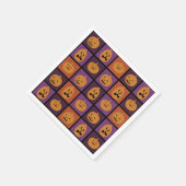 ハロウィーンのカボチャ スタンダードカクテルナプキン (角)