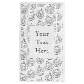 ハロウィーンのカボチャ スモールペーパーバッグ (正面)