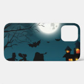 ハロウィーンのカボチャ:ダークキャッスルブルームーン Case-Mate iPhoneケース (裏面 (横))
