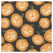 ハロウィーンのカボチャ ファブリック (クローズアップ)
