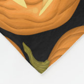 ハロウィーンのカボチャ フリースブランケット (角)