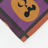 ハロウィーンのカボチャ フリースブランケット (角)