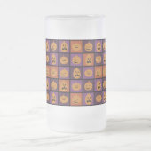 ハロウィーンのカボチャ フロストグラスビールジョッキ (中央)