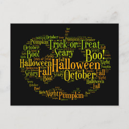 ハロウィーンのカボチャ・ブー！ ポストカード
