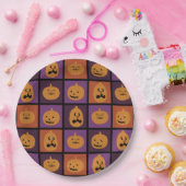 ハロウィーンのカボチャ ペーパープレート (パーティー)