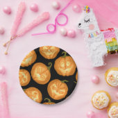 ハロウィーンのカボチャ ペーパープレート (パーティー)