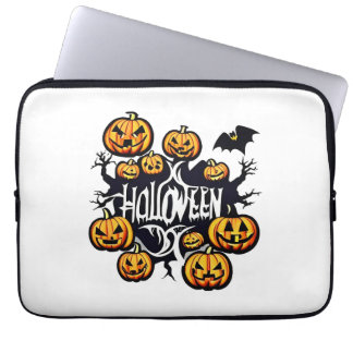 ハロウィーンのカボチャ ラップトップスリーブ
