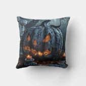 ハロウィーンのカボチャ・ランタン クッション (裏面)