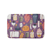 ハロウィーンのカボチャ、機知に富んだシームレスなパターン。 バスマット (正面)