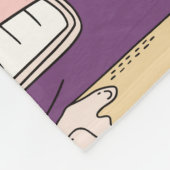 ハロウィーンのカボチャ、機知に富んだシームレスなパターン。 フリースブランケット (角)