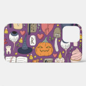 ハロウィーンのカボチャ、機知に富んだシームレスなパターン。 Case-Mate iPhoneケース (裏面 (横))