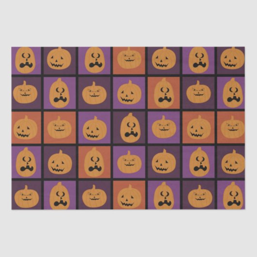 ハロウィーンのカボチャ 薄葉紙 (正面)
