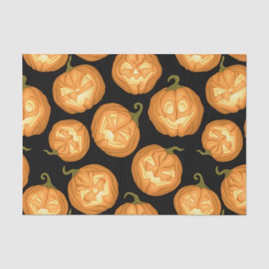 ハロウィーンのカボチャ 薄葉紙 (正面)