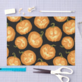 ハロウィーンのカボチャ 薄葉紙 (クラフト)