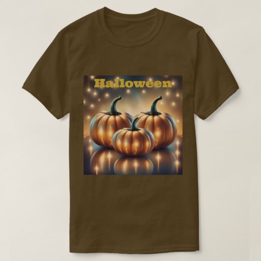 ハロウィーンのカボチャTシャツ Tシャツ (デザイン正面)
