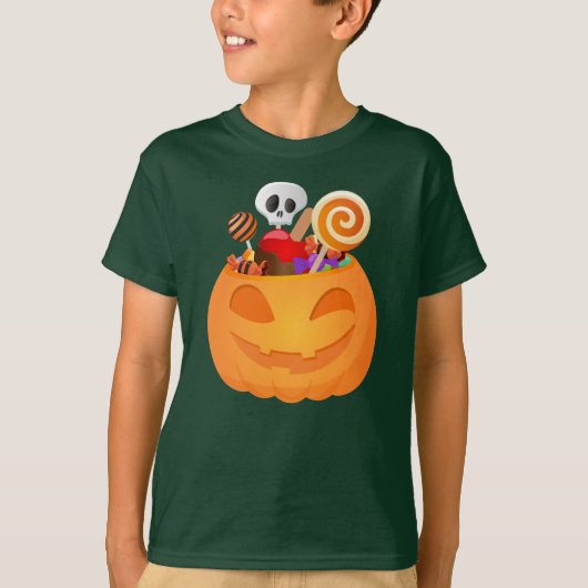 ハロウィーンのカボチャTシャツ Tシャツ (正面)