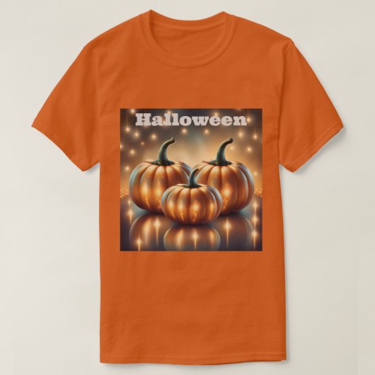ハロウィーンのカボチャTシャツ Tシャツ (デザイン正面)