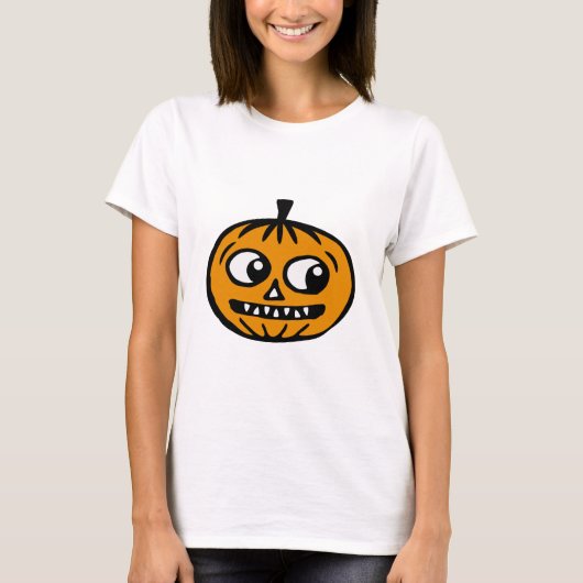 ハロウィーンのカボチャTシャツ Tシャツ (正面)