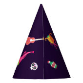 ハロウィーンのカラフル衣装パーティー・デ・ロス・ミュートス パーティーハット (裏面)